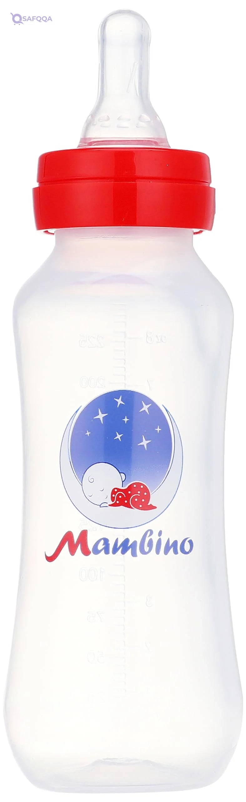 MAMBINO Baby Bottle Without Handle  ,250 ml ,1 month - Safqqa