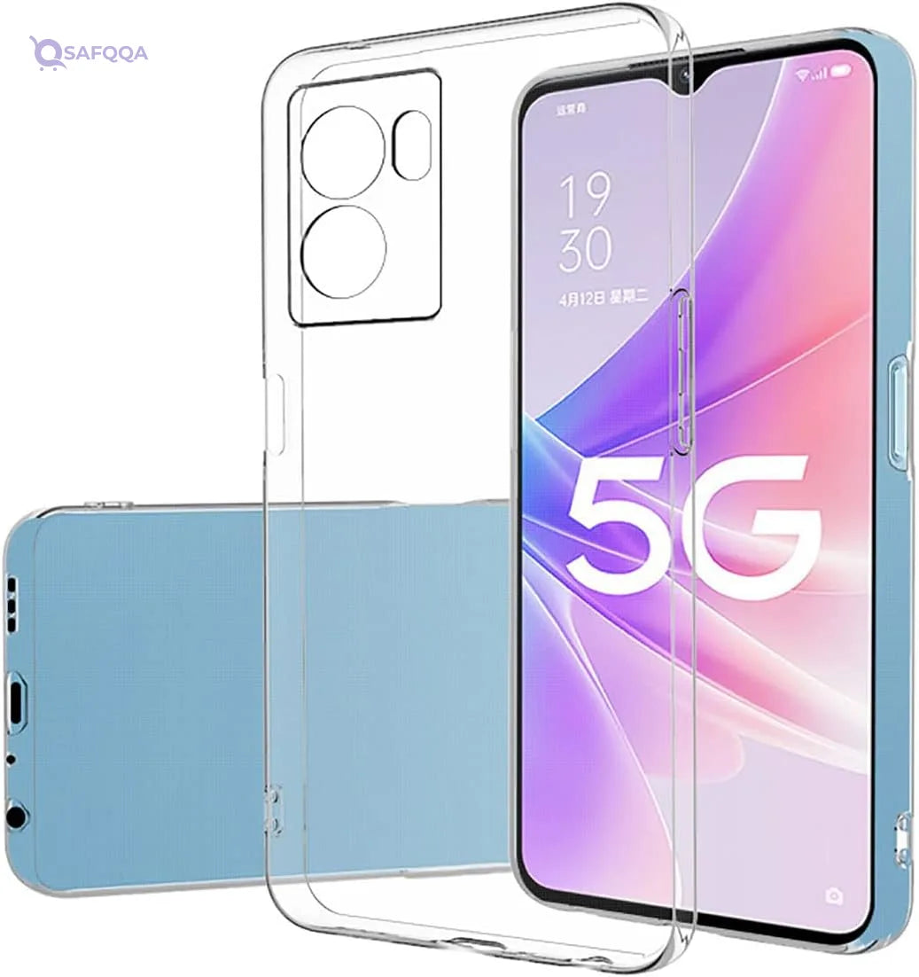 Case for OPPO Realme Q5i 5G, Slim Thin Back Cover with Camera Protection Soft TPU Scratch Resistant Shockproof Anti-Drop Case - Safqqa