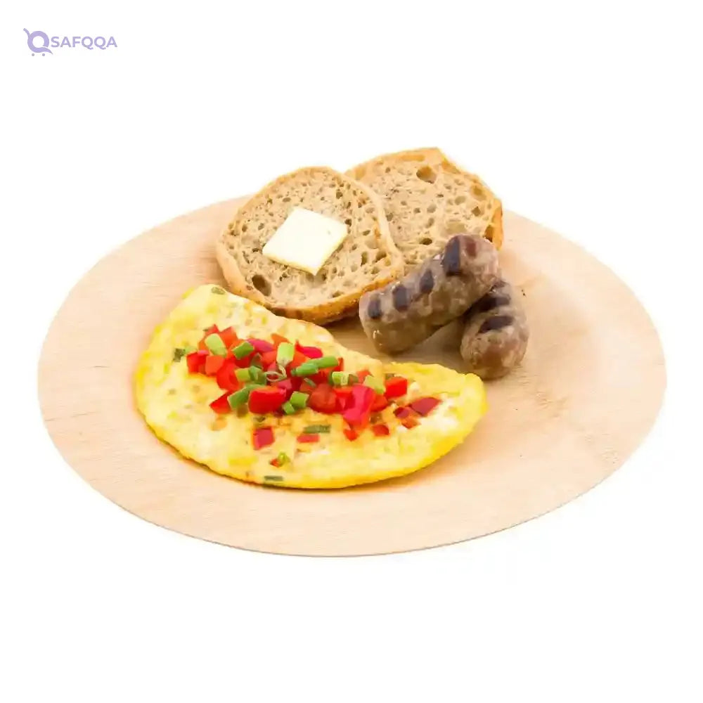 Bamboo Veneer Plate - 10.8" Bamboo Dinner Plate - Natural & Organic - 100ct Box - Restaurantware - Safqqa Egypt