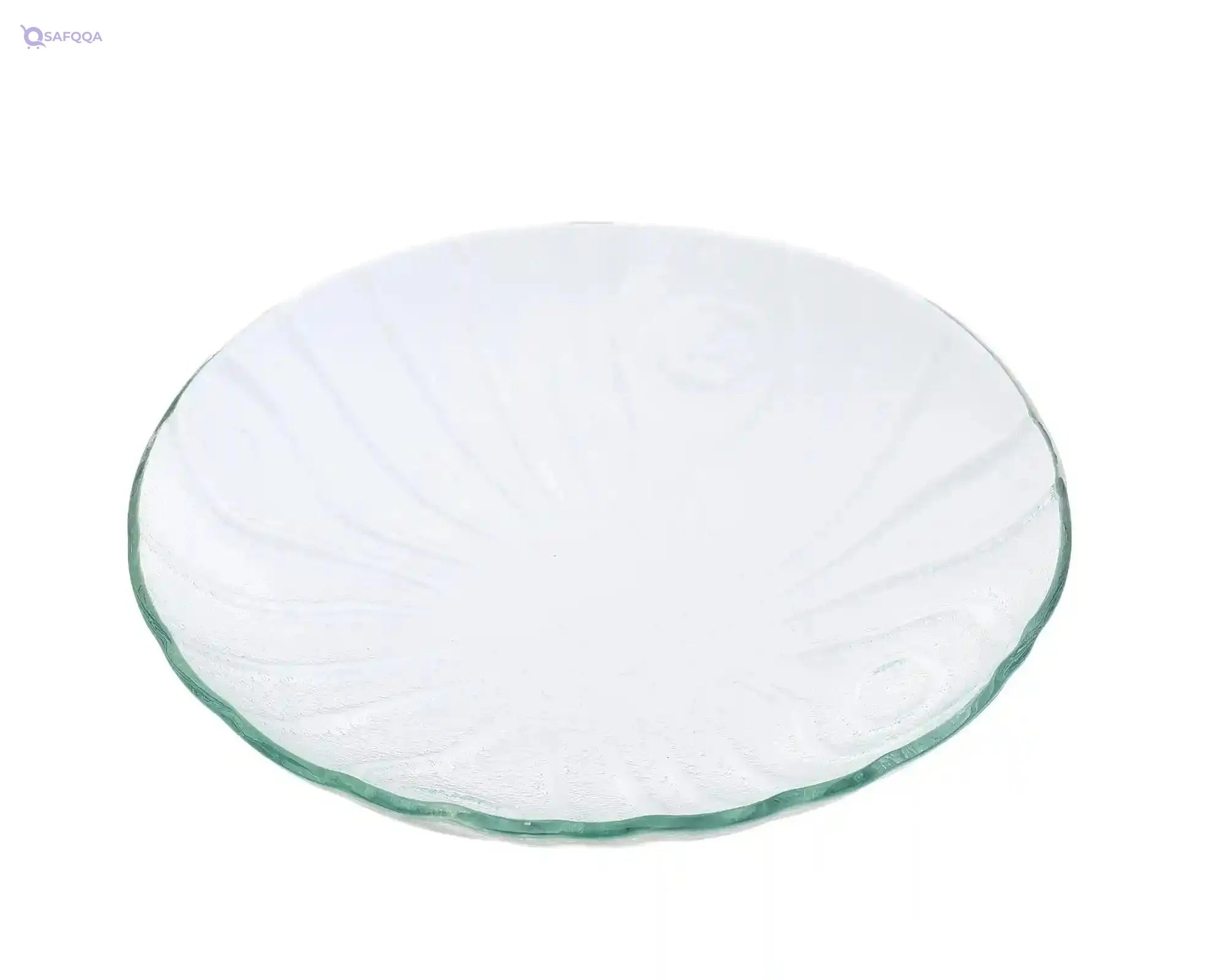 Rosa Trunky Bowl Glass, 22 cm - Safqqa