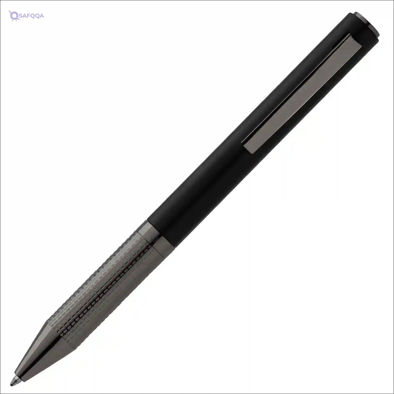 Cerruti 1881 Ballpoint Pen IRVING Black | Writing Instrument With Black Matt Finish And Chrome-Plated Fittings | Blue Ink Color - Safqqa