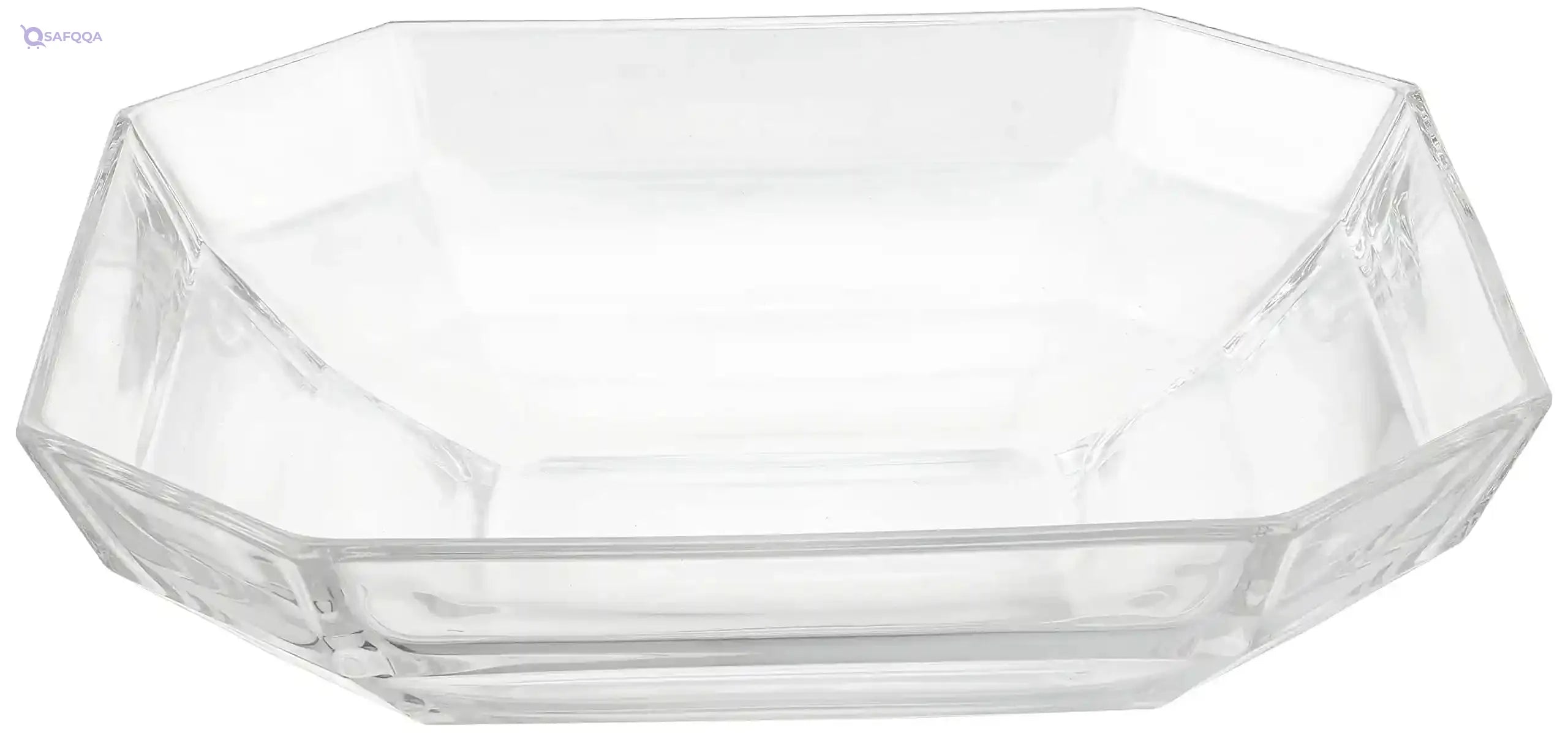 Vidivi Canova Glass Serving Platter - Clear-Open Box - Safqqa