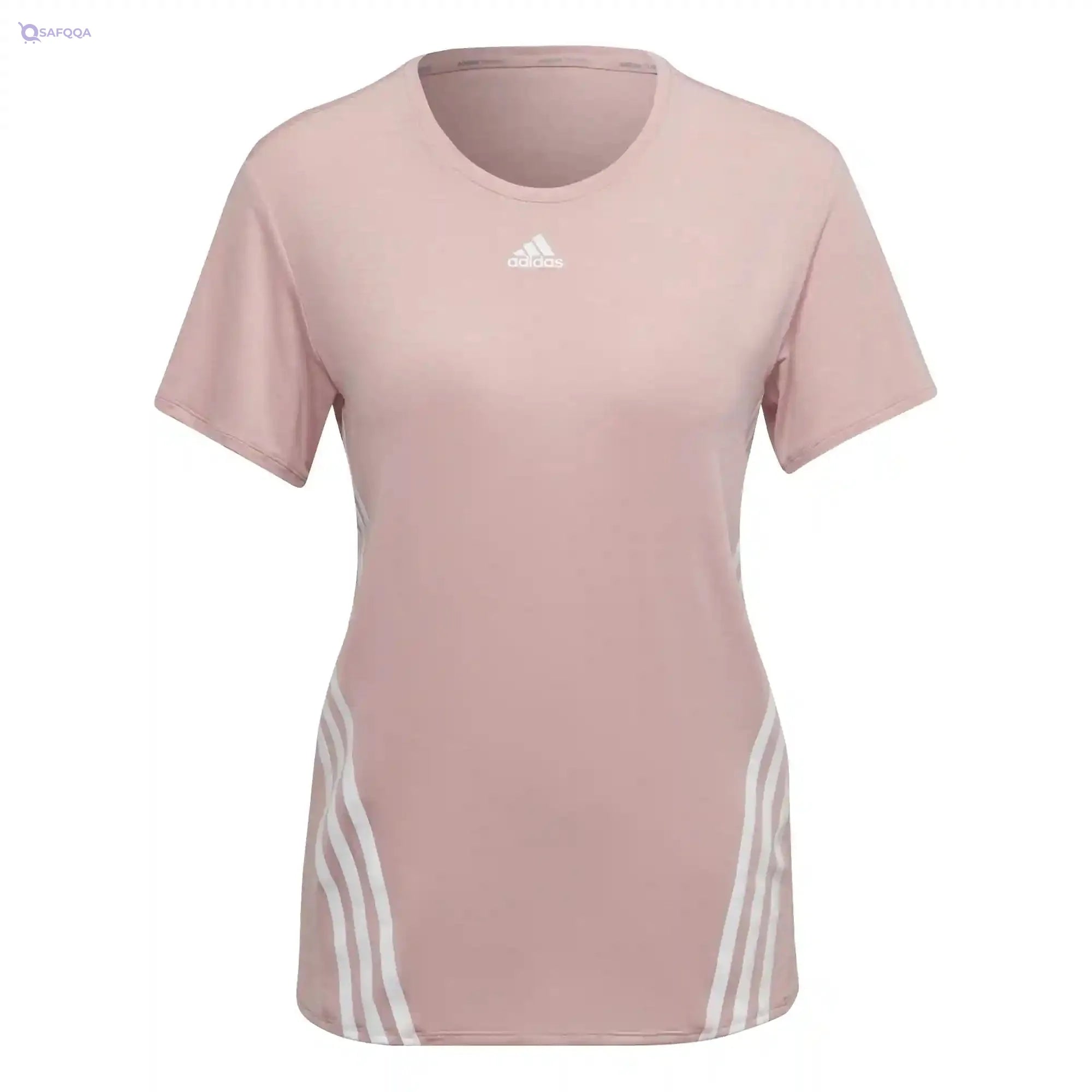 Adidas WTR ICNS 3S Training Wonder Mauve T-Shirt (Short Sleeve) for Women - Safqqa