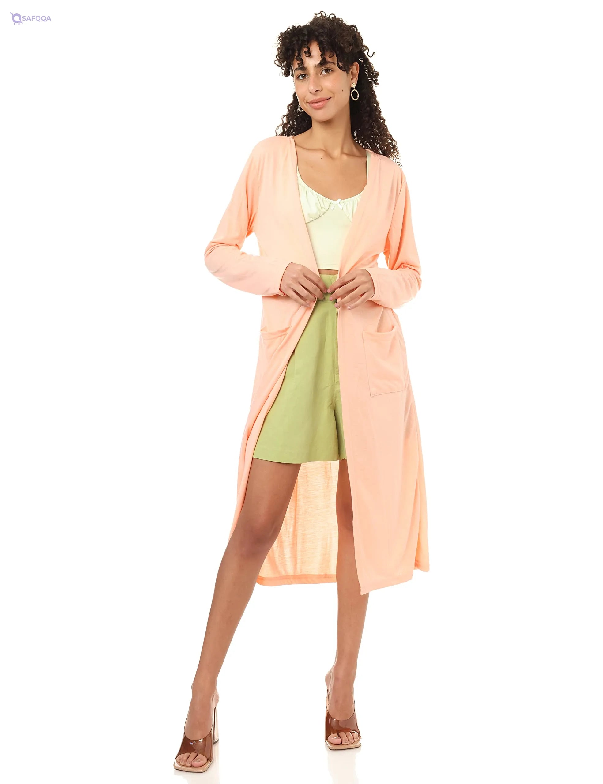 Jamila Women Jamila Cardigan Open,• Made from soft and breathable materials for comfort - Safqqa