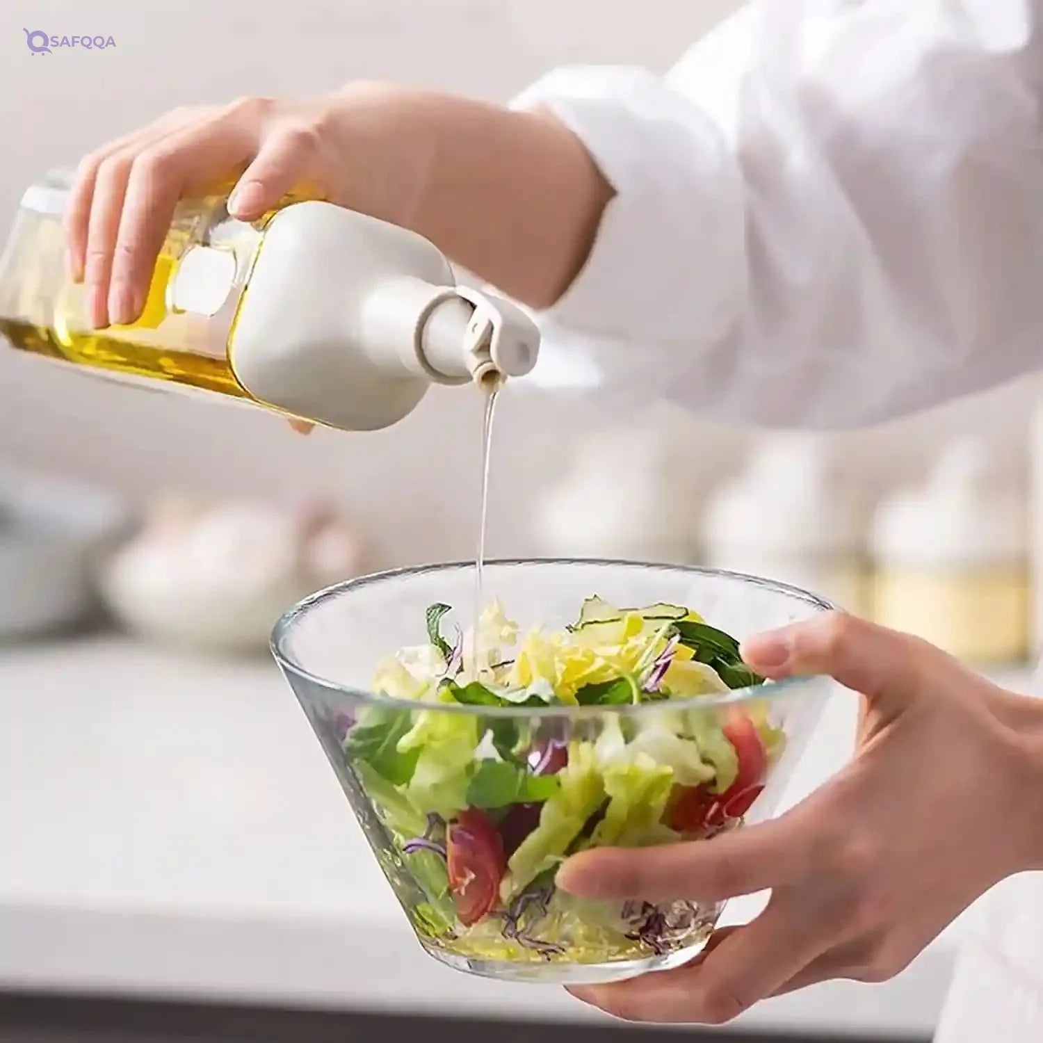 "Uniquely Beauty and Performance! 550ml Jumbo Oil Vinegar Bottle with Airtight Seal - Exclusive at (JUST.FOR.U.STORE床)" - Safqqa