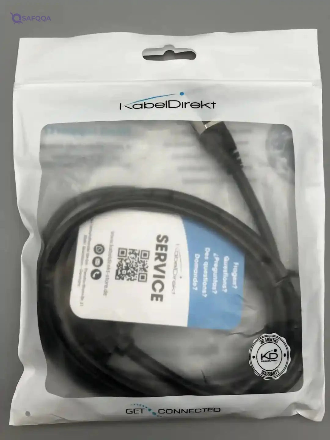 KabelDirekt â€“ 2m â€“ LAN & Ethernet extension cable (RJ45 female coupler/male connector, extends network cables with full data transfer speed â€“ CAT 7, 10Gbit/s, SF/FTP shielding, black) - Safqqa Egypt