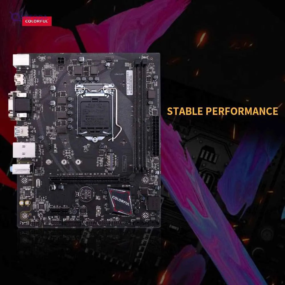 Docooler Motherboard Mainboard Systemboard Multi-Protection  Processor B360 Chipset VGA DVI HDMI SATA3.0 6Gb/s - Safqqa
