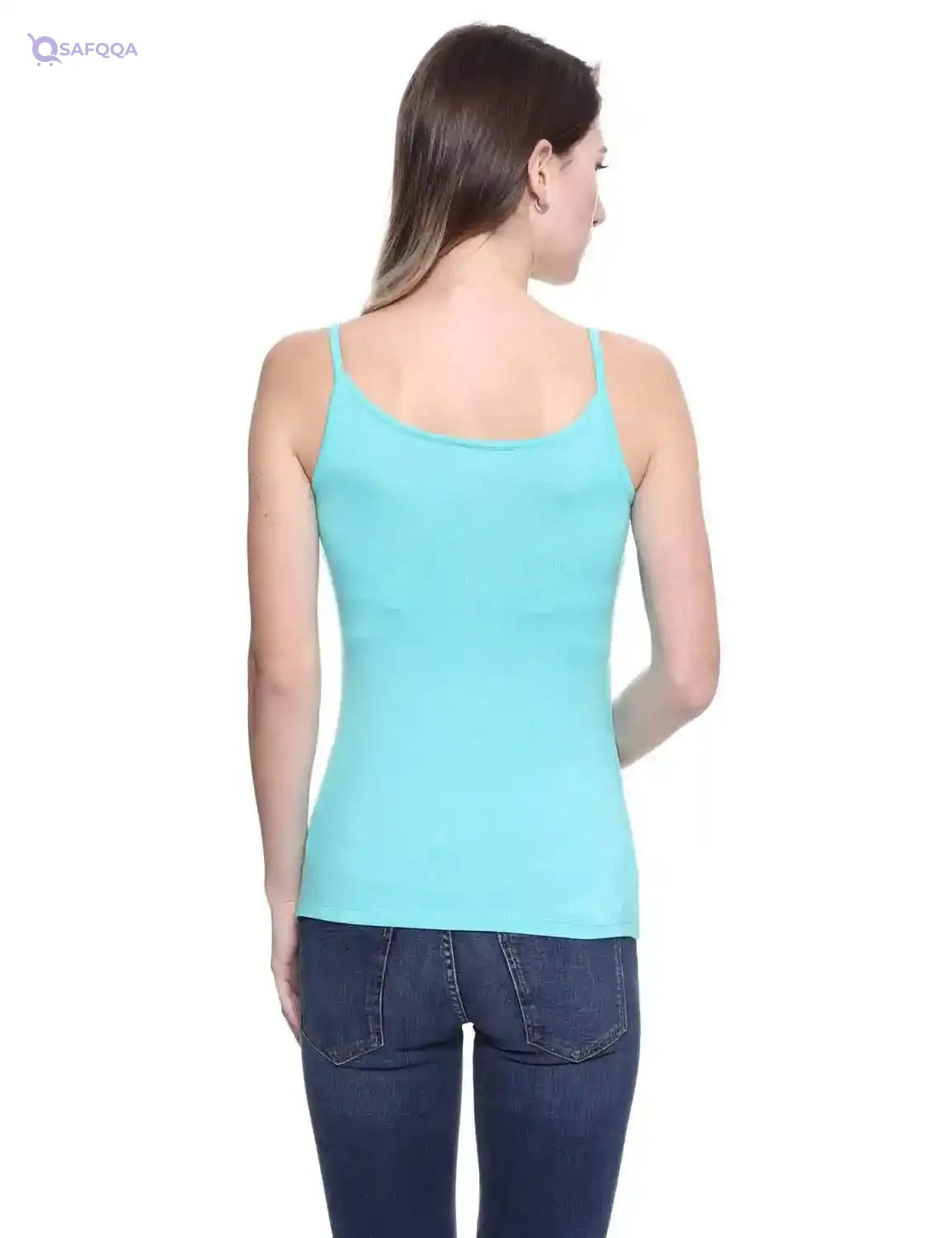 Bella Donna EG Round-Neck Spaghetti-Strap Slim-Fit Top for Women - Safqqa Egypt