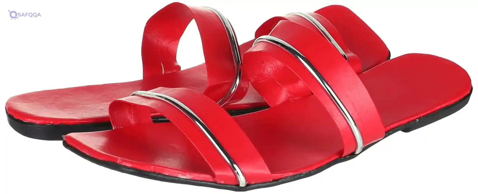 OX Faux Leather slipper Slides OX006 For women - Safqqa Egypt