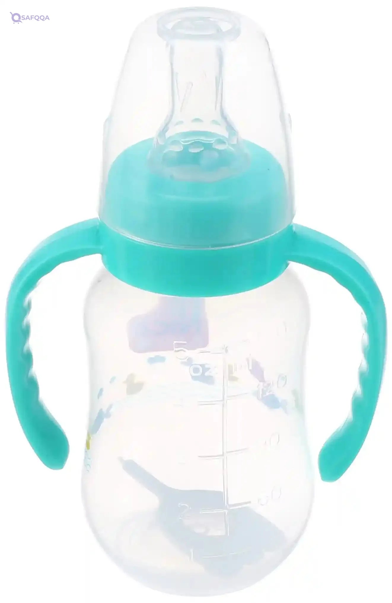 Nice baby feeding bottle with hand 150ml green - Safqqa