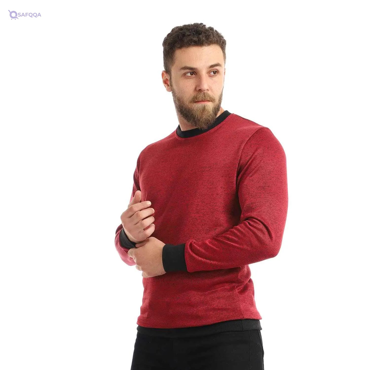 Off Cliff Crew Neck long Slevees SweetShirt For Men,Soft, breathable fabric for all-day comfort.. - Safqqa