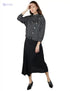 Textured Midi Asymmertic Formal Skirt with Zip Closure - Safqqa Egypt