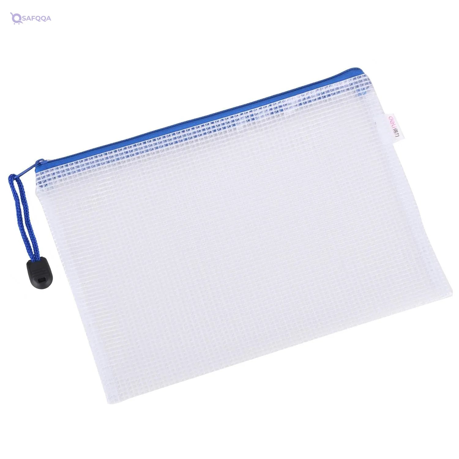 Deli A5 Zipper Document Bag – Assorted Colors - Safqqa