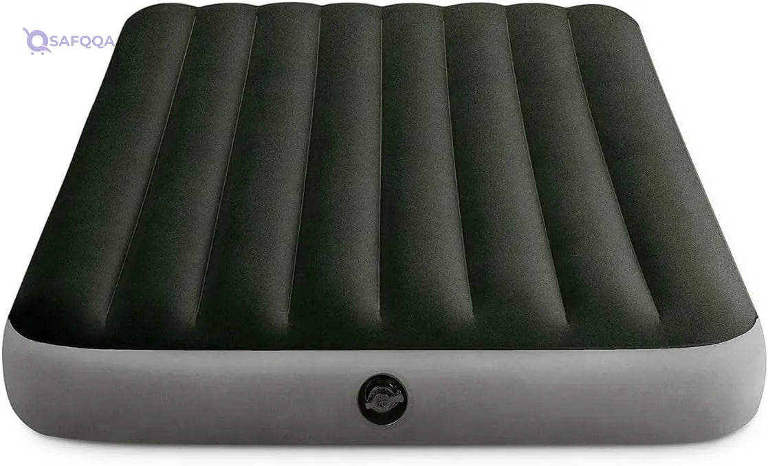 Intex Full Airbed with Built-in Battery Pump – Durable & Comfortable Inflatable Mattress for Indoor & Outdoor Use – Easy Inflation & Compact Storage - Safqqa