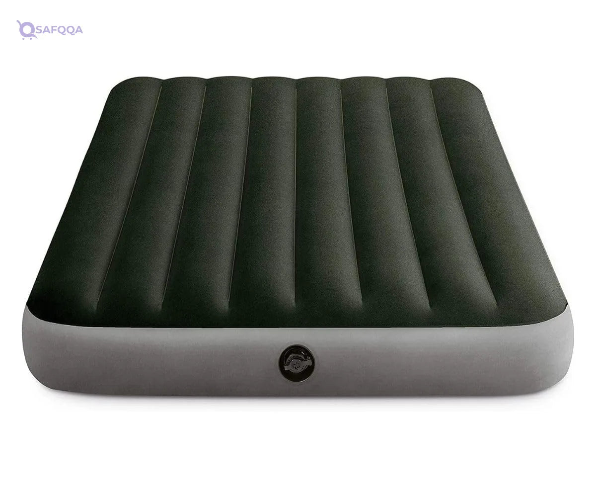 Intex Full Airbed with Built-in Battery Pump – Durable & Comfortable Inflatable Mattress for Indoor & Outdoor Use – Easy Inflation & Compact Storage - Safqqa