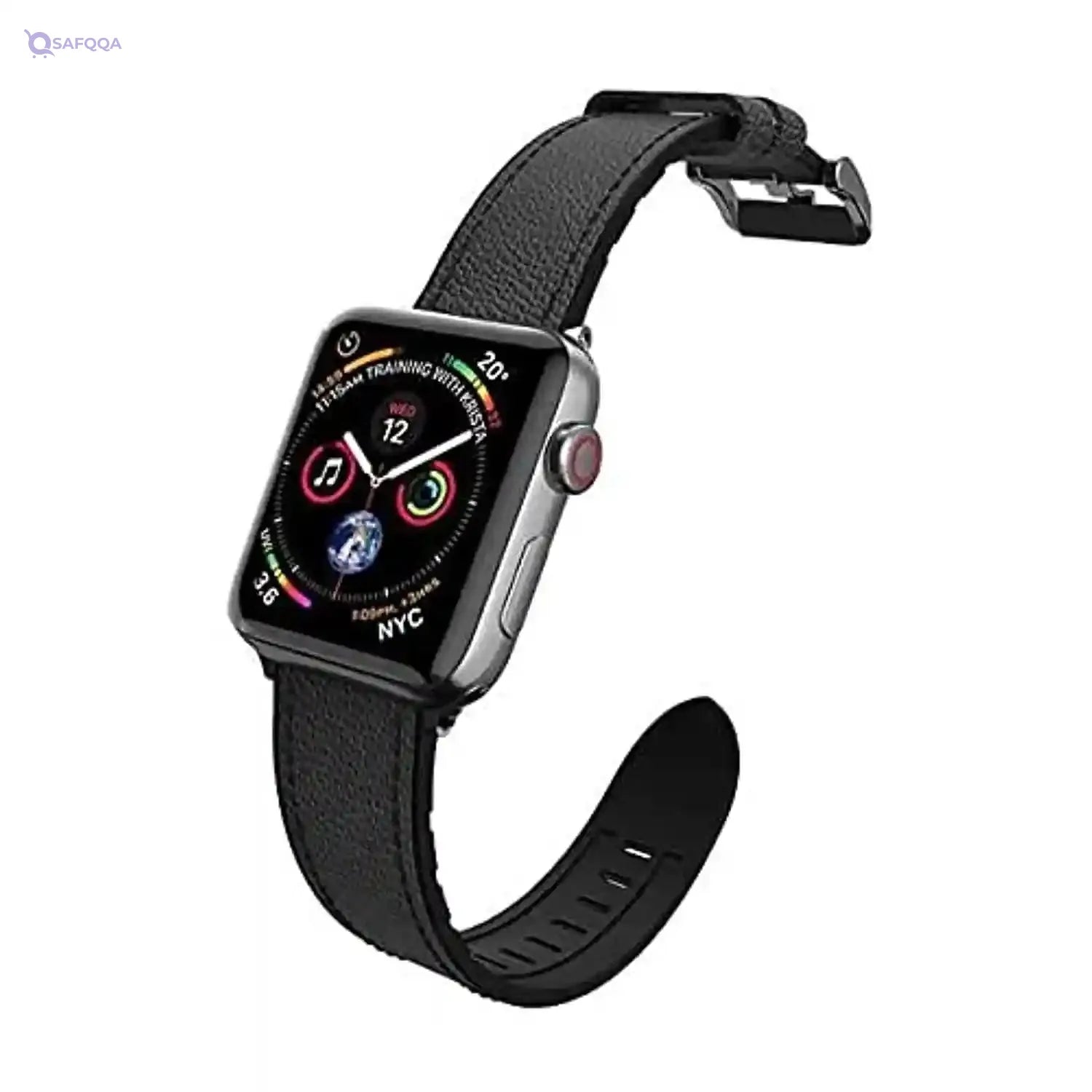 X-Doria Hybrid Leather for Apple Watch 4 & 5 & 6 & SE 38/40mm Black - Safqqa Egypt