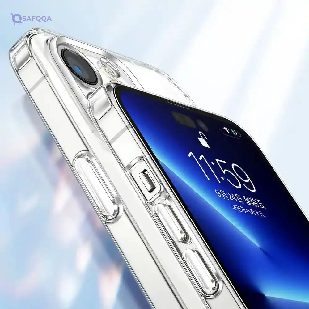 Joyroom JR-14D6 Magnetic Protective Phone Case for iP 14 Pro 6.1"-Transparent - Safqqa Egypt