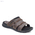 Rockport Men's Darwyn Leather Slide Slippers– Open Toe, Comfortable Casual Footwear - Safqqa