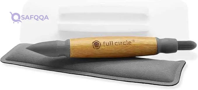 Full Circle Control Alt 3-in-1 Electronics Cleaning Brush & Screen Wiper Set – Bamboo - Safqqa