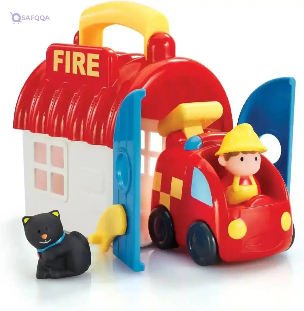 Early Learning Centre HappyLand Take and Go Fire Station Playset - Safqqa