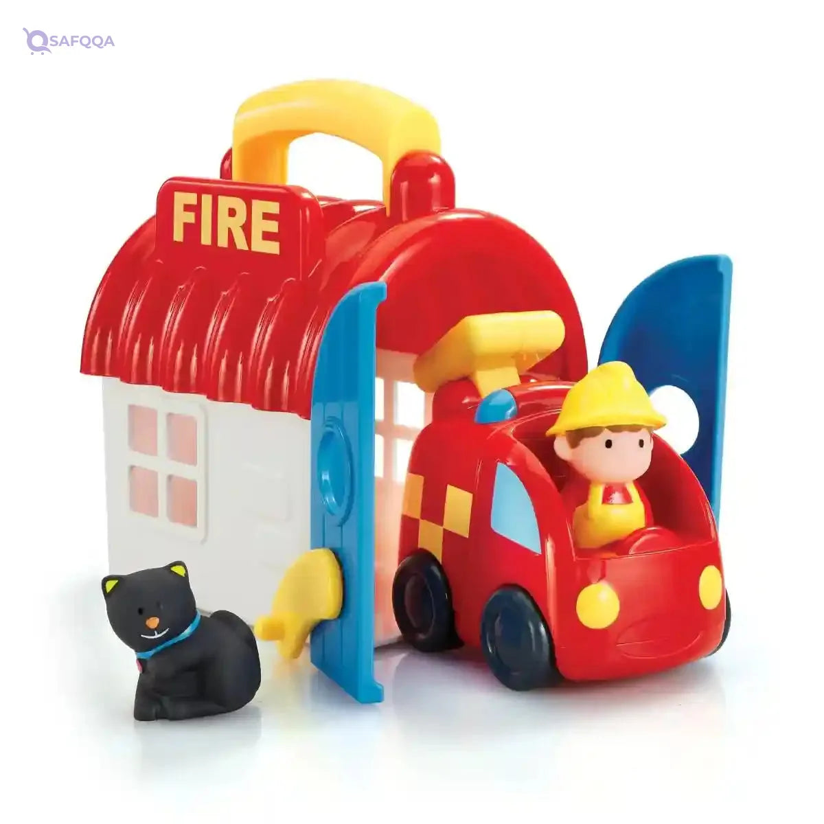 Early Learning Centre HappyLand Take and Go Fire Station Playset - Safqqa