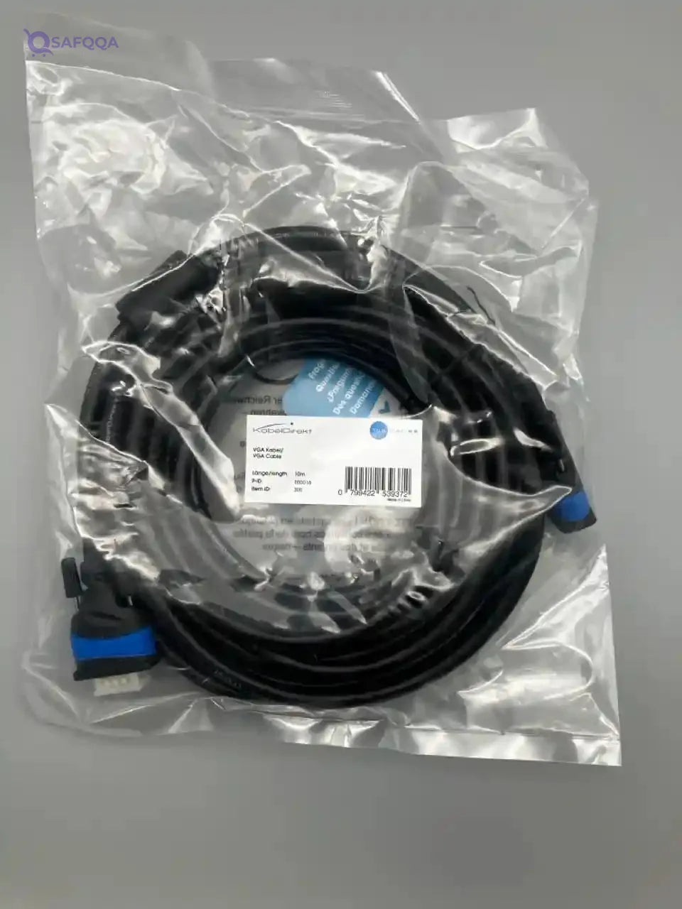 KabelDirekt – 10m – VGA cable (15 pin, Full HD/1080p, 3D ready, VGA male to VGA male connectors, connects PCs to monitors/CRT displays/TVs, gold-plated connectors, black) - Safqqa Egypt