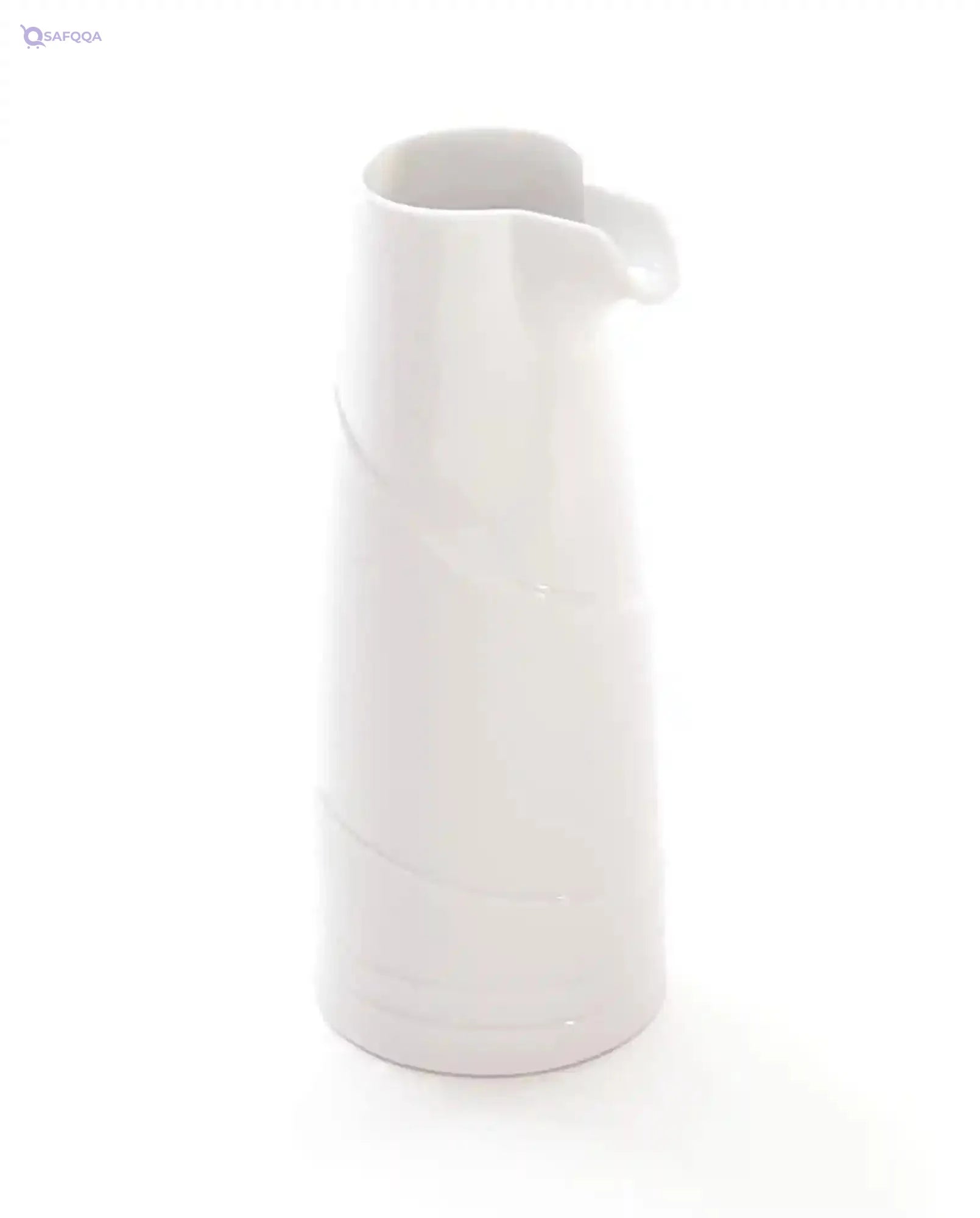 BergHOFF Bianco Vitrified White Porcelain Tall Milk Jug, 21cm 650ml, - Safqqa
