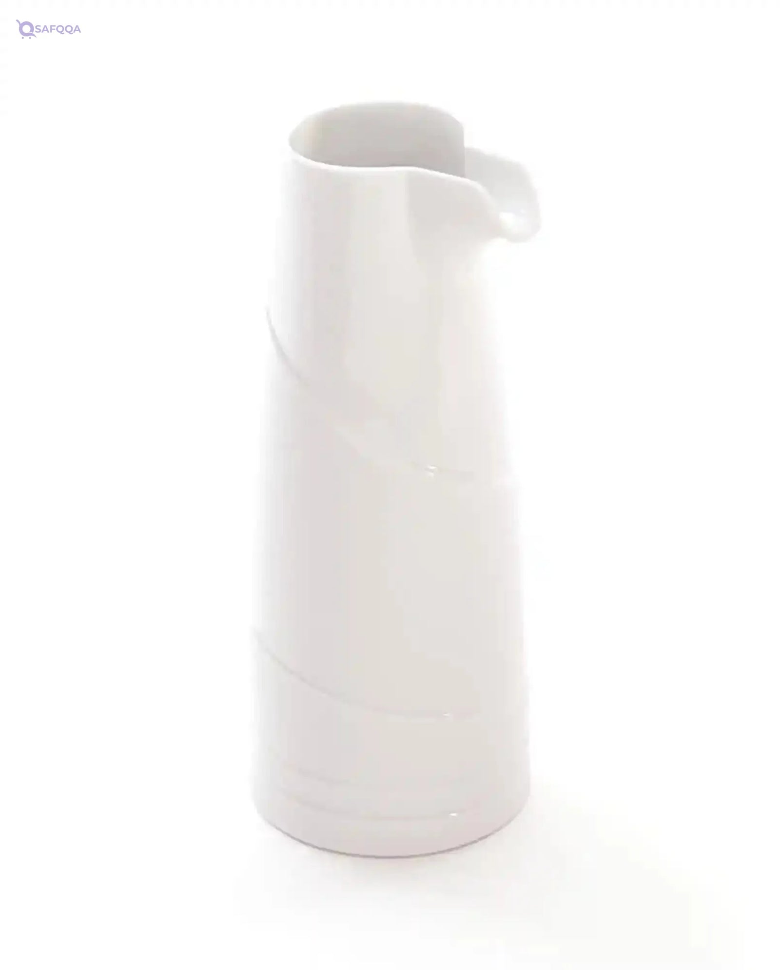 BergHOFF Bianco Vitrified White Porcelain Tall Milk Jug, 21cm 650ml, - Safqqa