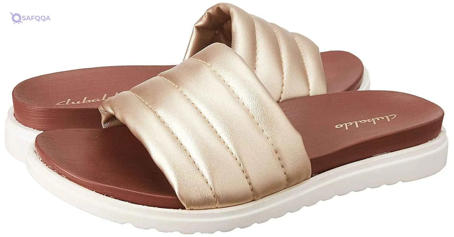 Club Aldo Quilted Round Toe Slides for Women - Safqqa Egypt