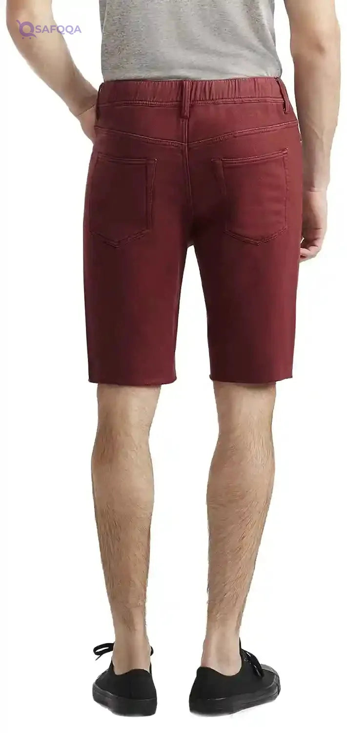 AEROPOSTALE Elastic Waist Raw Hem Flat Front Shorts for Men - Safqqa Egypt