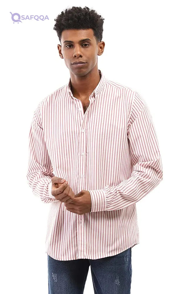 Ravin mens Ravin 96784 Long Sleeves Casual Striped Shirt For Mens - Safqqa
