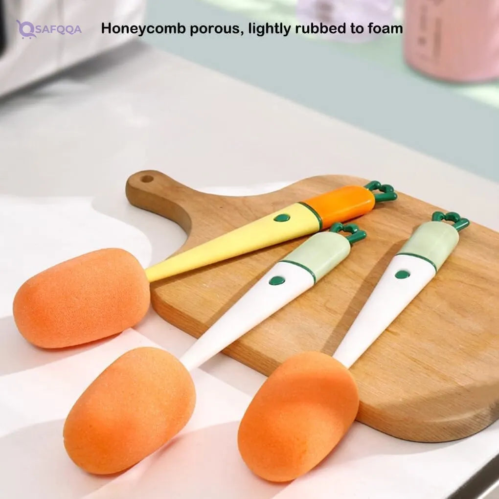 Generic Set of 2 Household Kitchen Cleaning Brushes - Safqqa