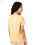 Splash Front Print Short Sleeves Cotton T-Shirt for Women - Safqqa Egypt