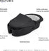 tokke Xplory X Carry Cot - Detachable Cot for Xplory X Baby Stroller - Soft Interior Lining & Breathable Mattress - With Removable Wind Cover & Two Easy-Access Pockets - Safqqa