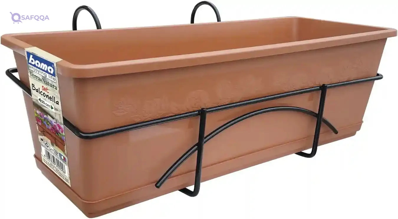 Bama Balconella Balcony Box With Saucer Cm 50 30255, Made In Italy - Safqqa Egypt