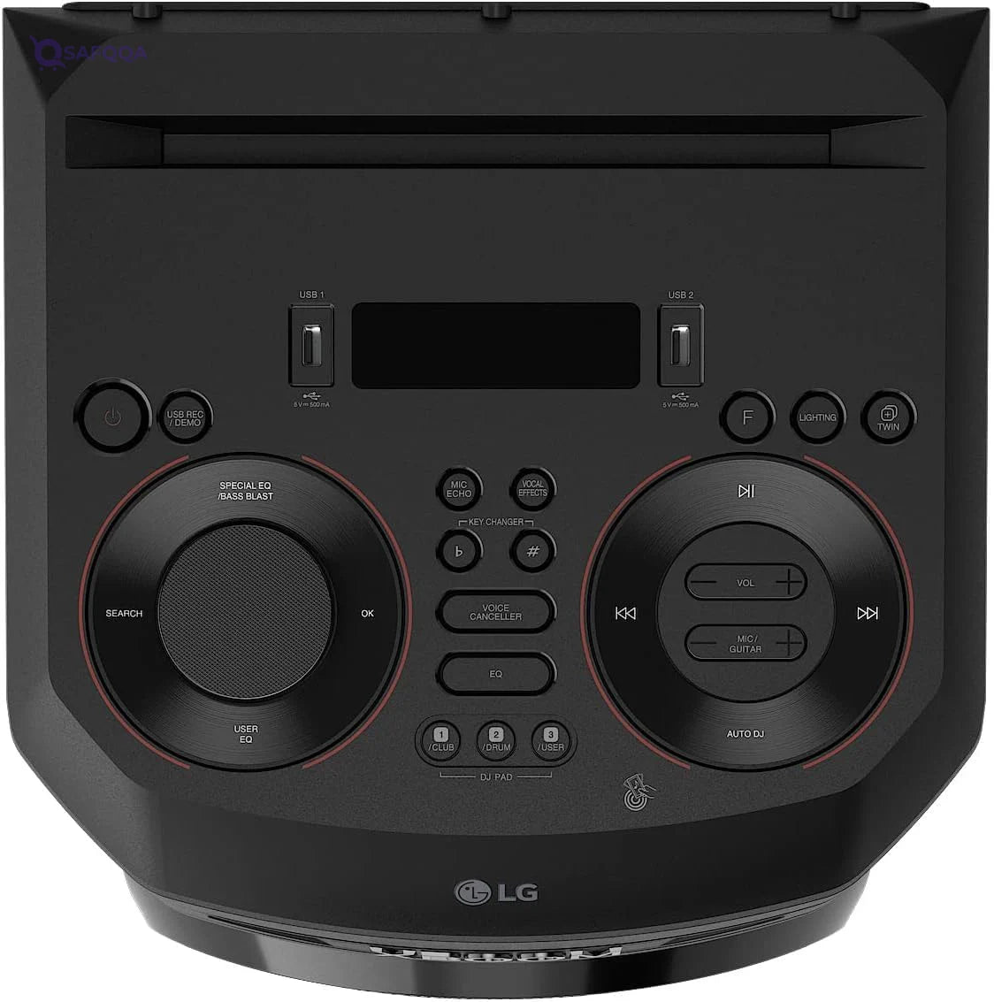 LG Party Speaker,Black ,Powerful sound with deep and clear audio - Safqqa