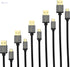KabelDirekt – Micro USB Cable (USB 2.0, Synch & Charge Cable, nylon) PRO Series, Pack of 5 Cables, 1.5 Meters - Safqqa