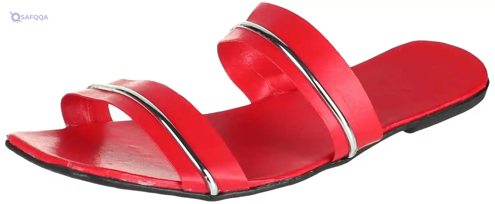 OX Faux Leather slipper Slides OX006 For women - Safqqa Egypt
