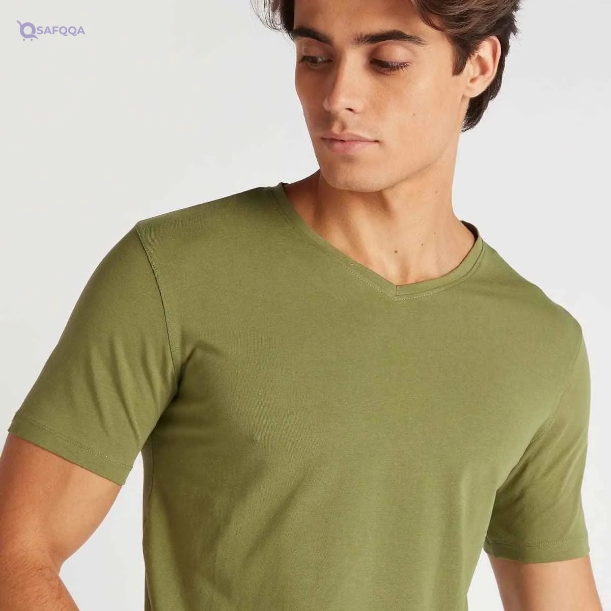 Splash mens 3516735 VNECK SOLID T-Shirt (pack of 1) - Safqqa Egypt