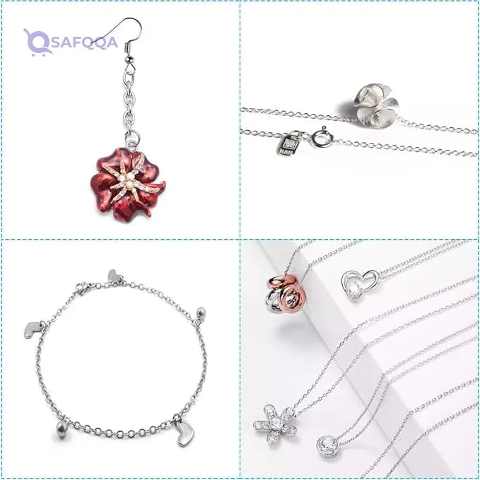 50 Feet Stainless Steel Chains for Jewelry Making - Safqqa