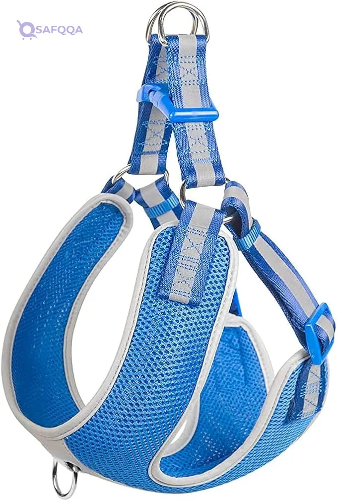 Fida Adjustable Reflective Dog Harness with Lightweight Soft Mesh - Safqqa