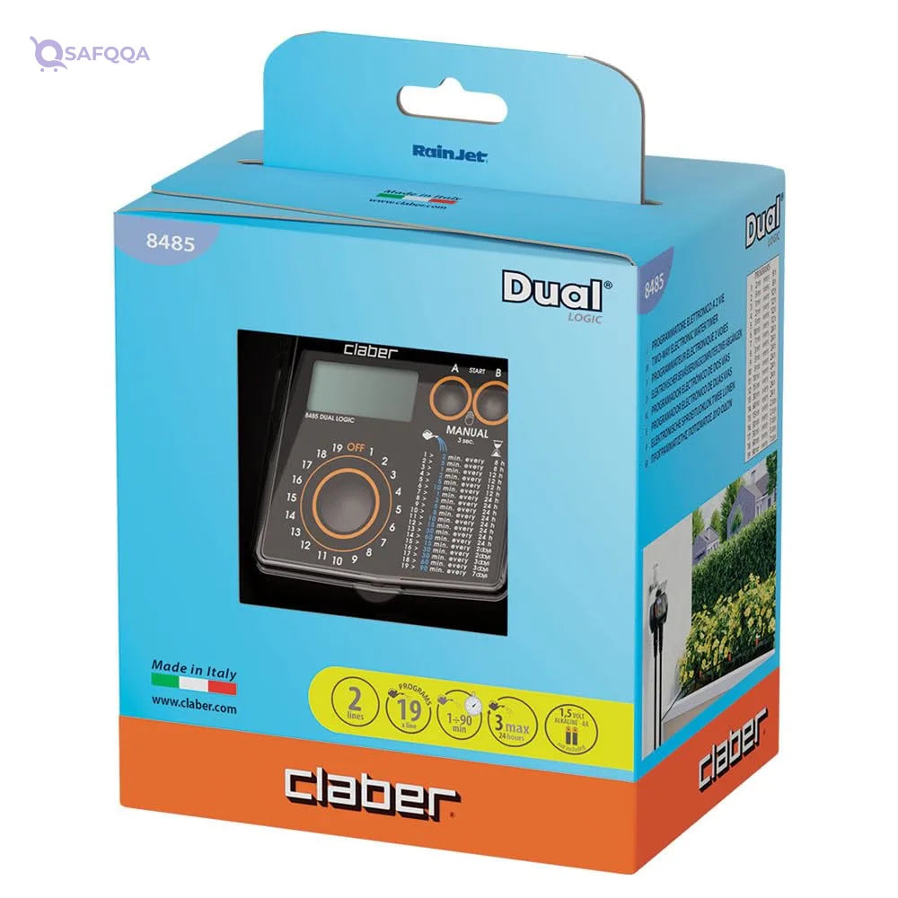 Claber 8485 Dual Logic – Smart Dual-Control Watering Device - Safqqa