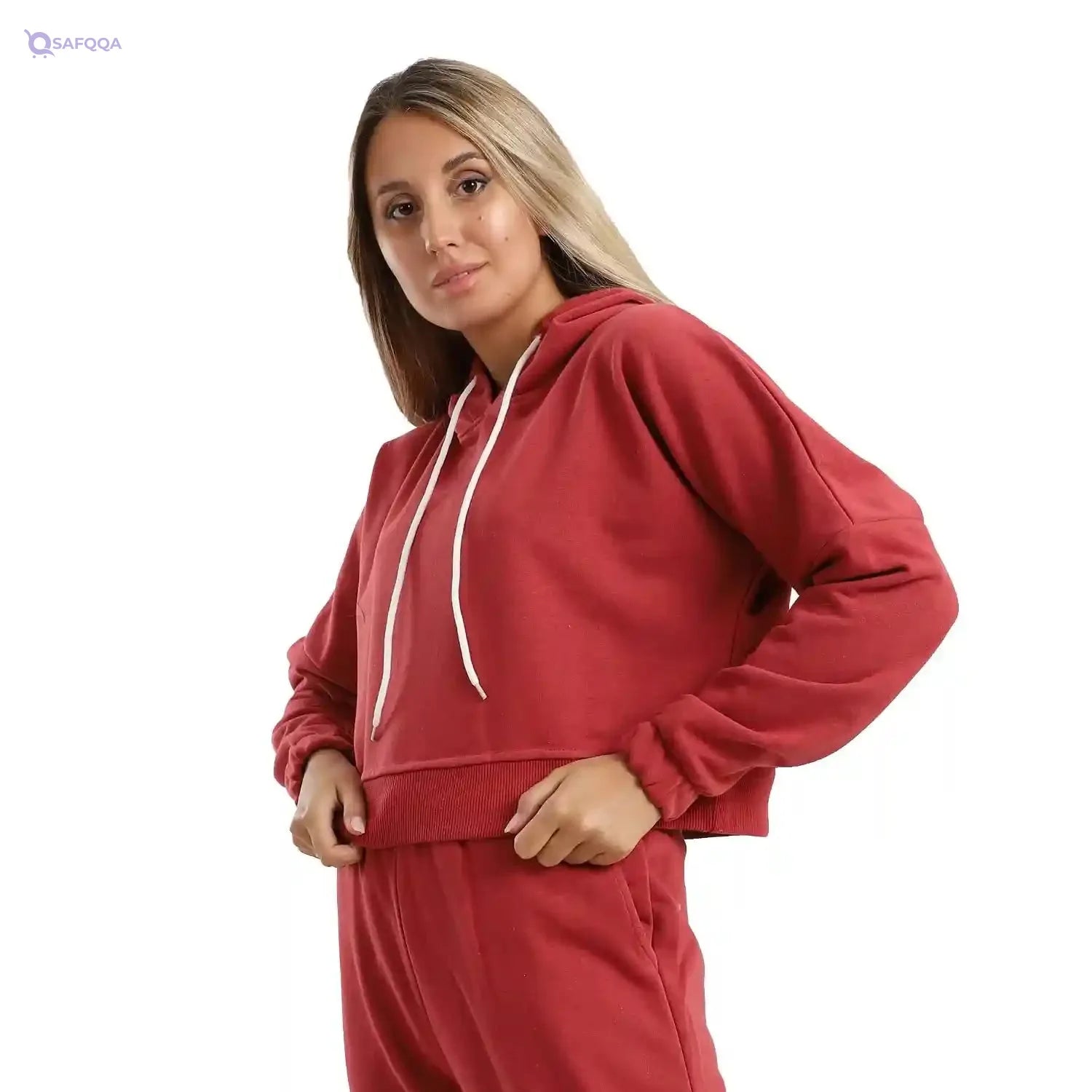 JAMILA Hoodie For Women ,Cropped design for a modern, stylish look. - Safqqa