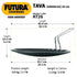 Futura Hard Anodised Concave Tava Griddle with Steel Handle – 26 cm (10-Inch) - Safqqa