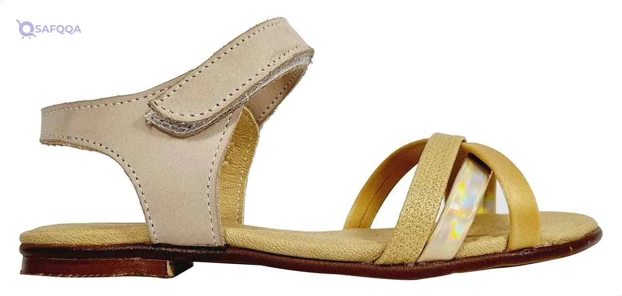Summer slingback velcro closure flat sandals for girls - Safqqa Egypt