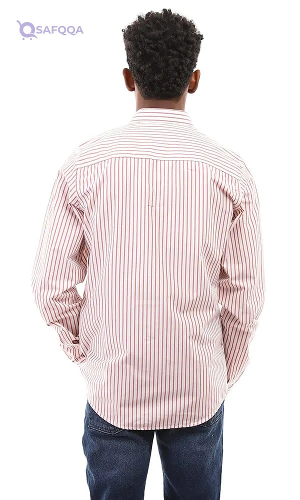 Ravin mens Ravin 96784 Long Sleeves Casual Striped Shirt For Mens - Safqqa