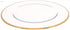 IVV-ARIA Charger Plate 32 cm Clear with Gold Line - Safqqa Egypt