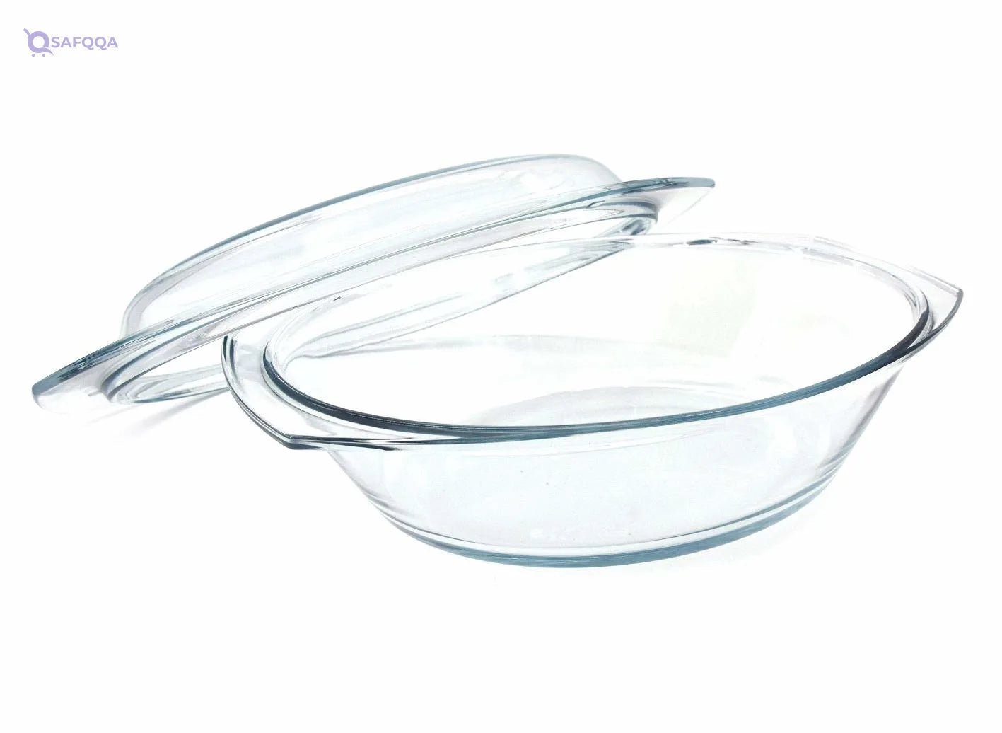 Simax Oval Heat-Resistant Dish with Lid - Safqqa