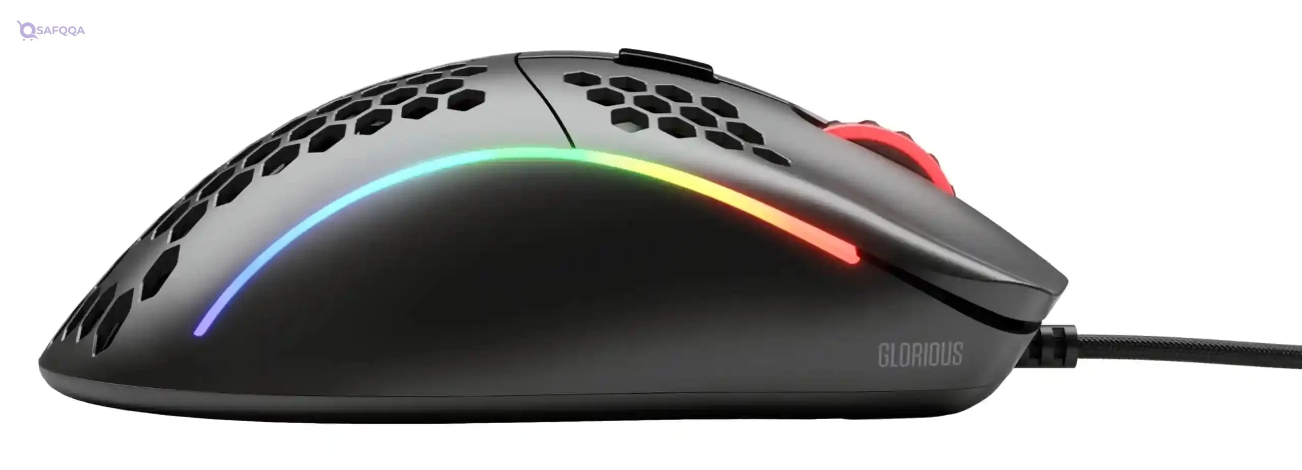 Glorious PC Gaming Race Black Gaming Mouse - Glorious Model D Gaming Mouse Honeycomb - Ultralight RGB Mouse - PC Mouse - Safqqa