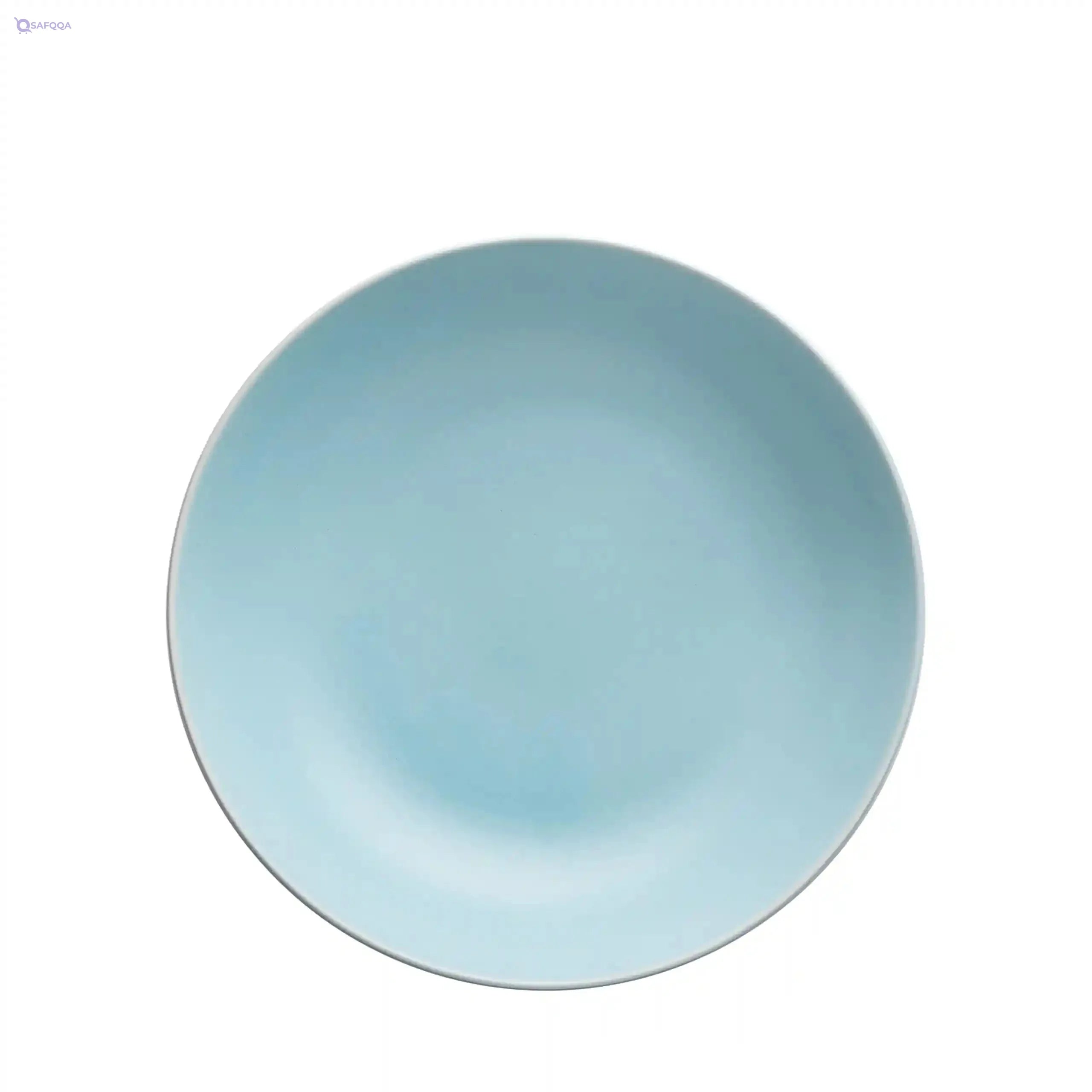 Fathy Mahmoud  Porcelain Tableware Dinner 30-Piece Set, Matte Light Blue - Safqqa